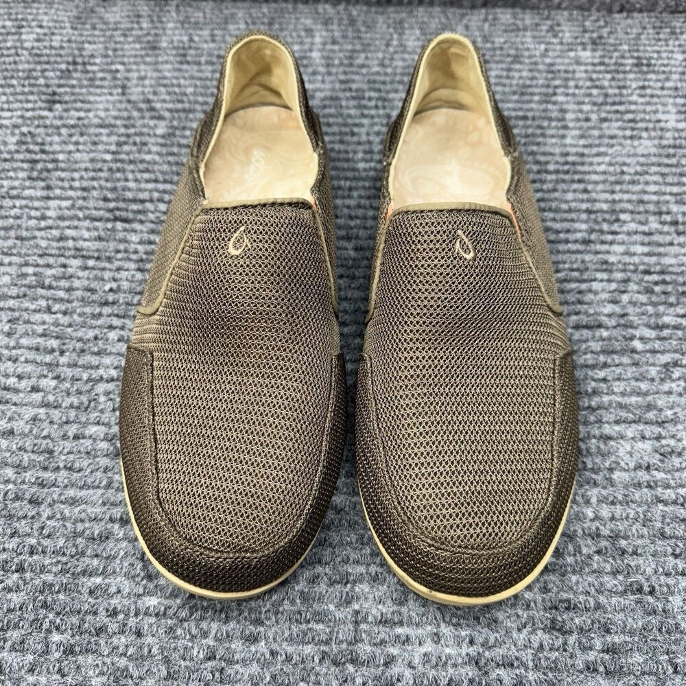 OluKai Shoes Women’s 7 Waialua Mesh Brown Slip On Fabric Comfort Sneakers
